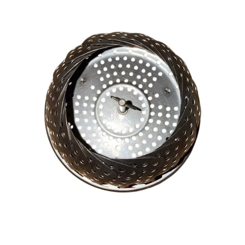 SEKO Folding Vegetable Steamer Basket Insert Center Post 6.5 in Silver stainless